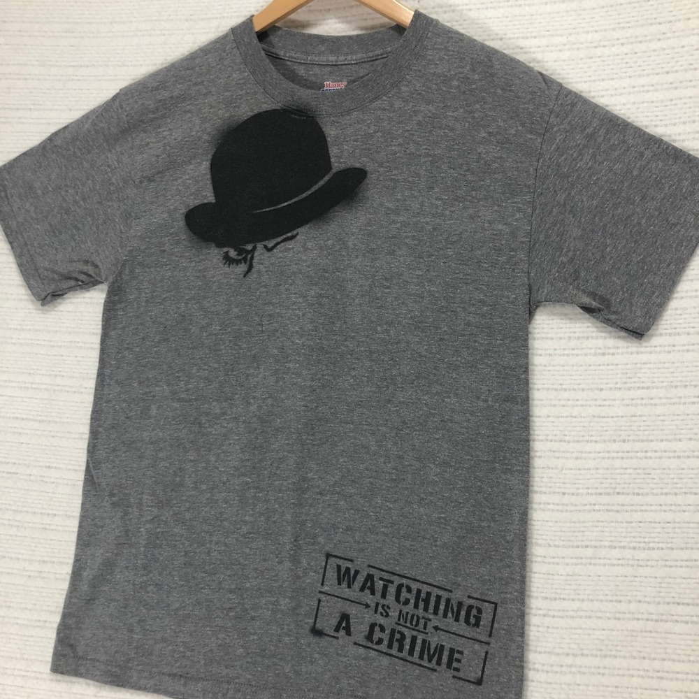 Watching Is Not A Crime Short Sleeve Hanes Beefy-T Graphic Tee T-Shirt Size M‎